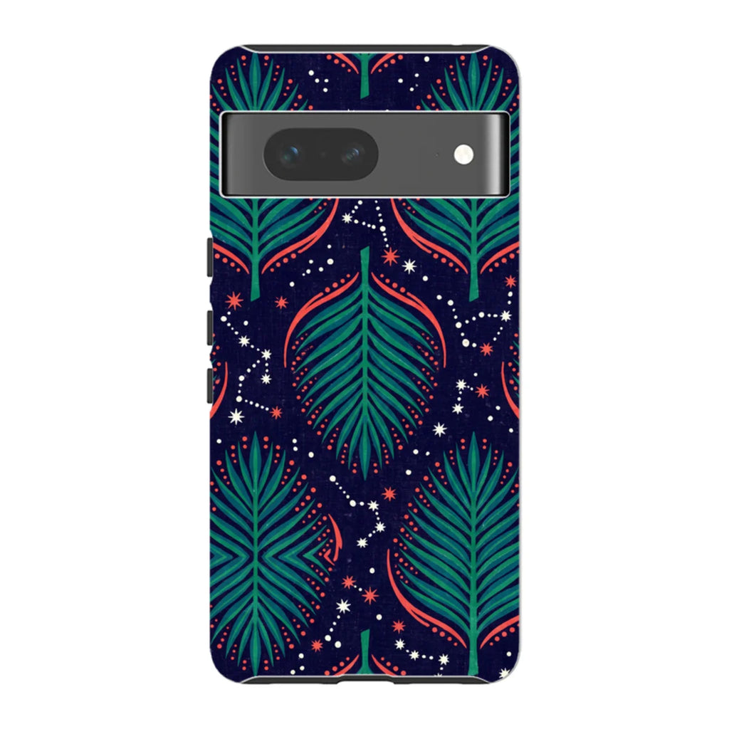 Palm Frond Constellations by Ada Okoye — Pixel 7 Tough Case — Finnaij