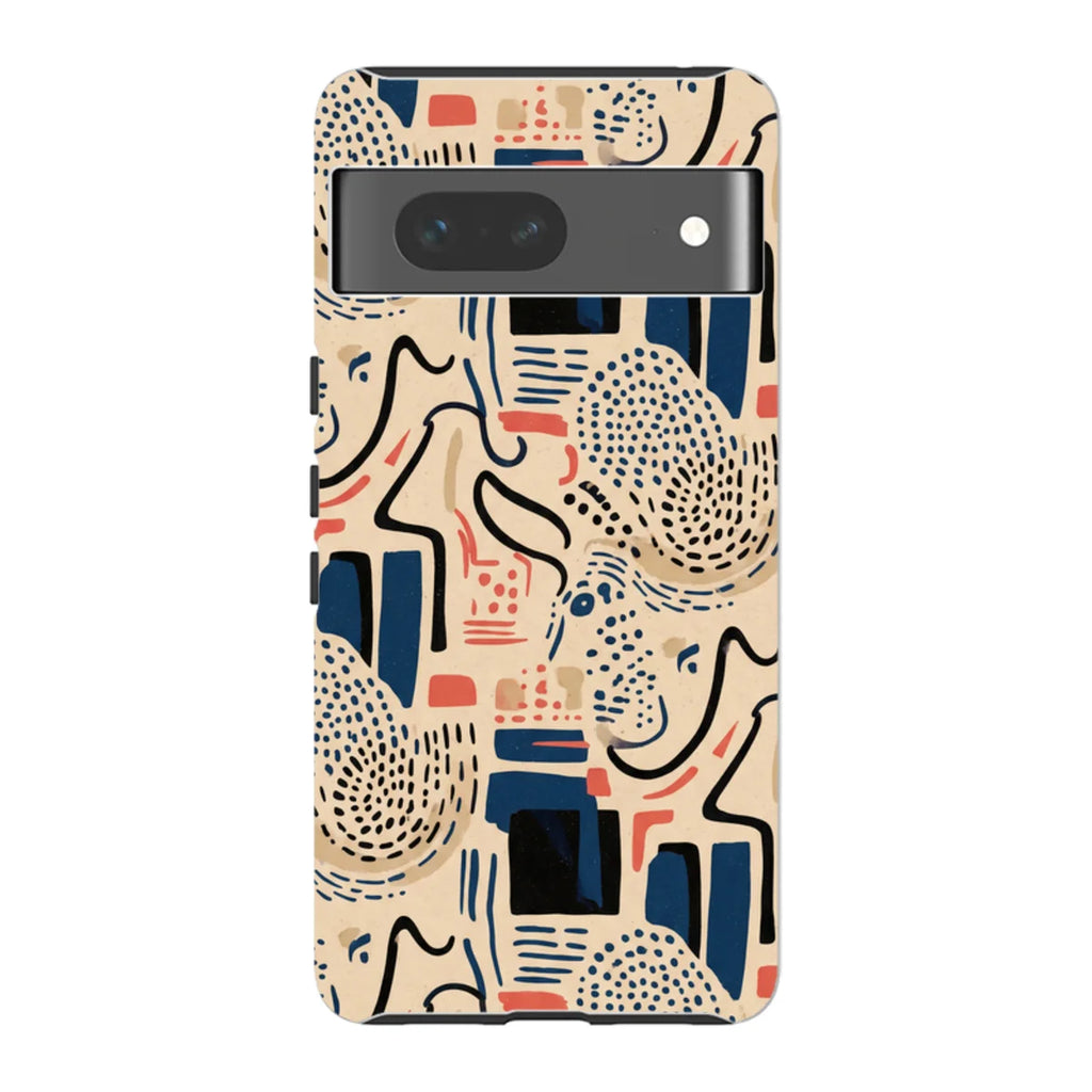 Sandstone Adire by Ada Okoye — Pixel 7 Tough Case — Finnaij