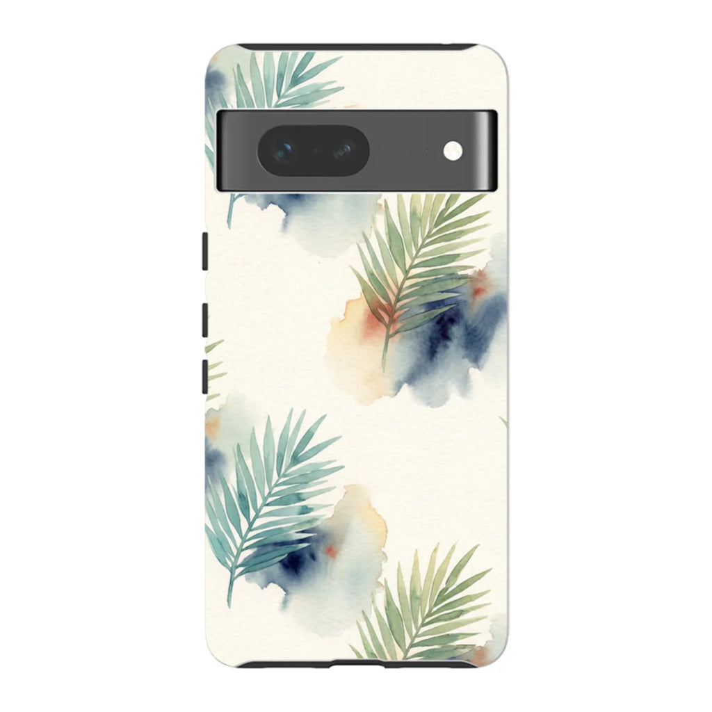 Palm Frond Breeze Pattern by Tobi Akinyemi — Pixel 7 Tough Case — Finnaij