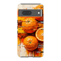 Oranges and Citrus Still Life by Frida Lövström — Pixel 7 Tough Case — Finnaij