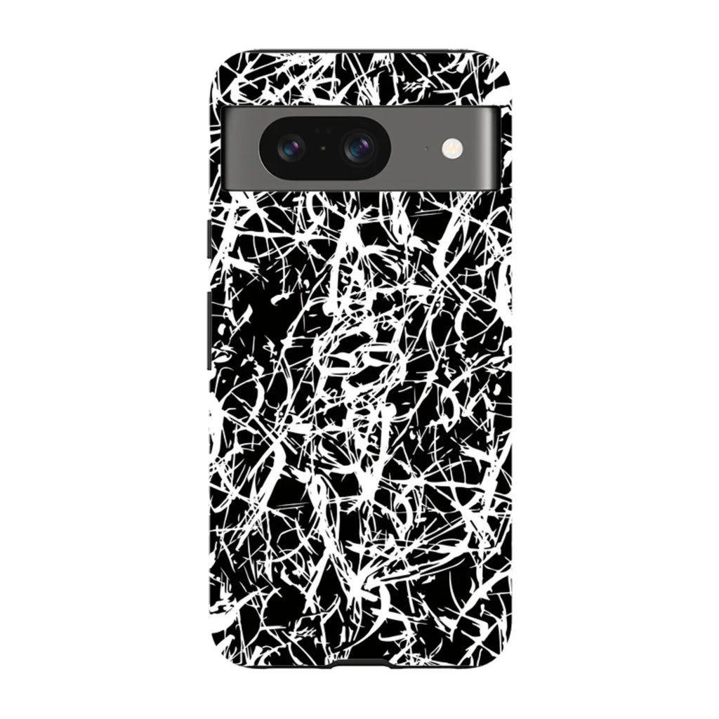Black-White Grunge — Pixel 8 Tough Case — Finnaij