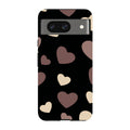 White & Black Hearts — Pixel 8 Tough Case — Finnaij