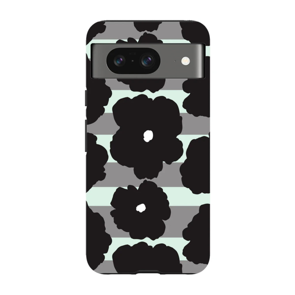 Bold Floral Black — Pixel 8 Tough Case — Finnaij