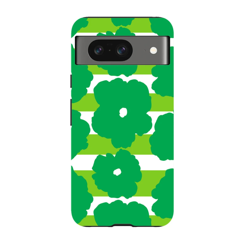Bold Floral Green — Pixel 8 Tough Case — Finnaij