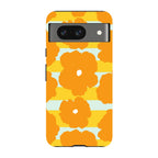 Bold Floral Orange — Pixel 8 Tough Case — Finnaij