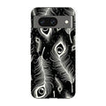 Feathers in Bloom Black — Pixel 8 Tough Case — Finnaij