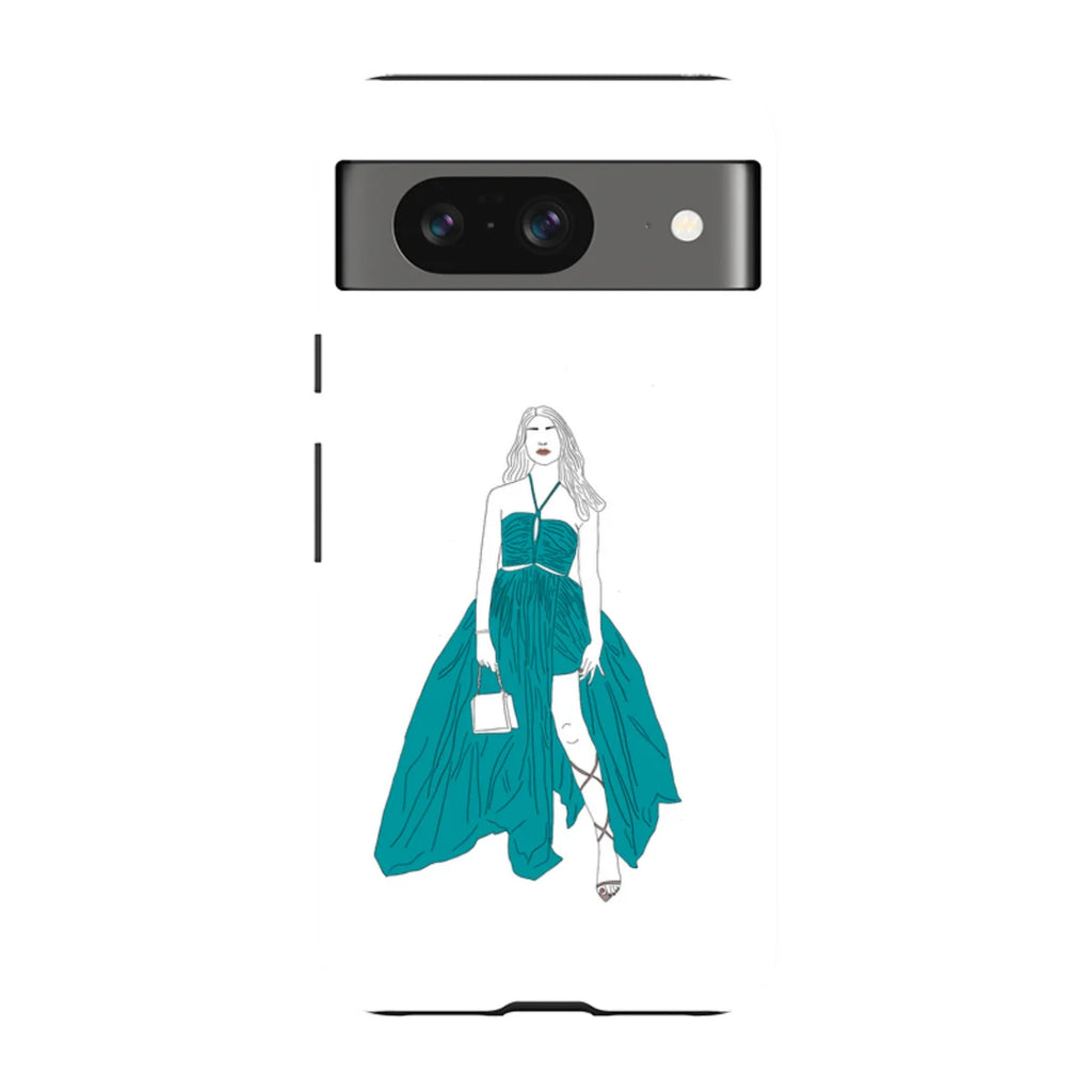 Blue Dress by Keagan Haight — Pixel 8 Tough Case — Finnaij