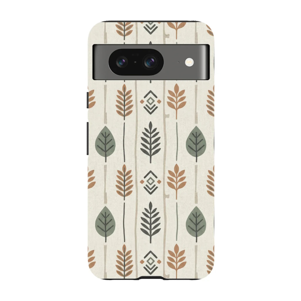 Birch and Linen Pattern by Elsi Vaarala — Pixel 8 Tough Case — Finnaij