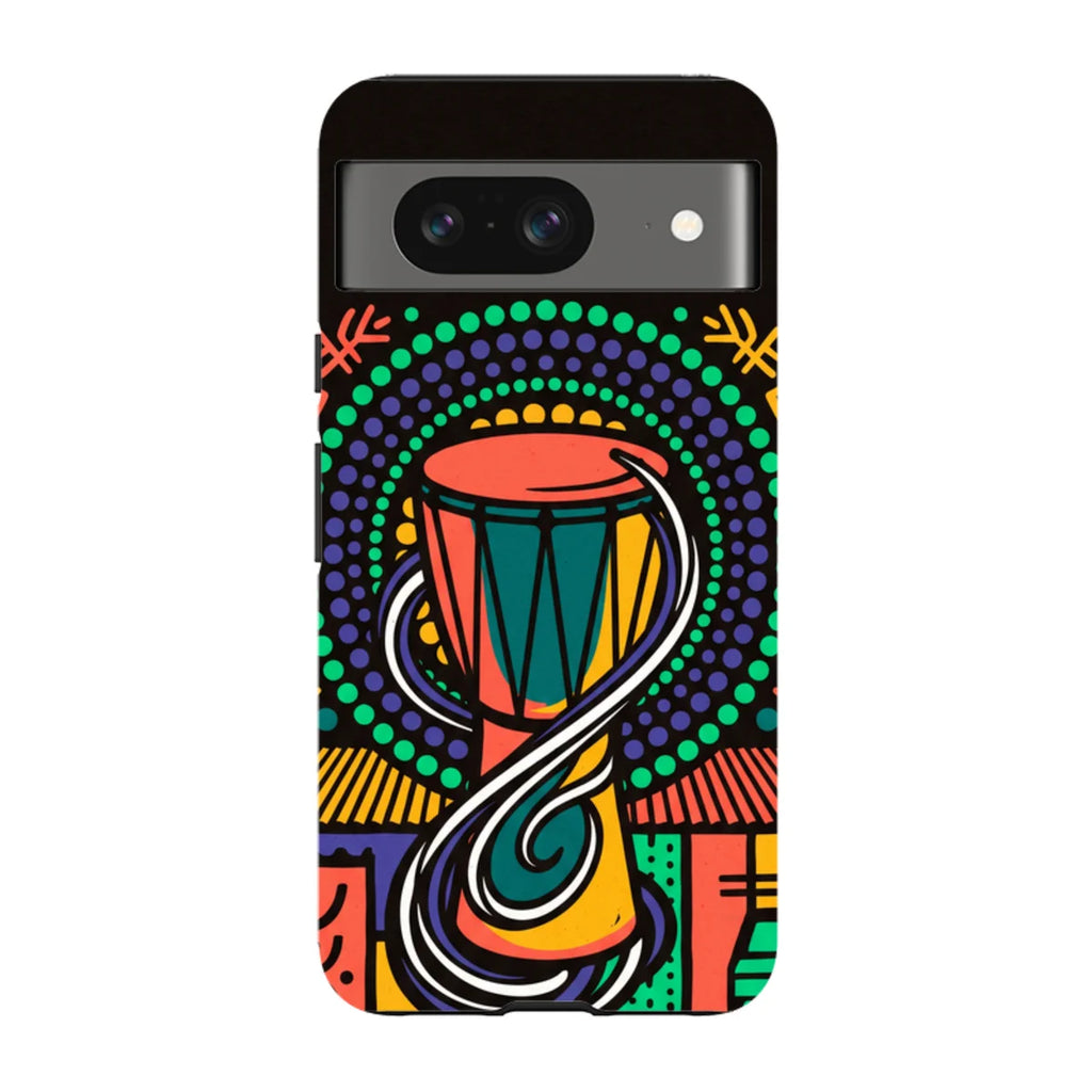 Talking Drum Halo by Ada Okoye — Pixel 8 Tough Case — Finnaij