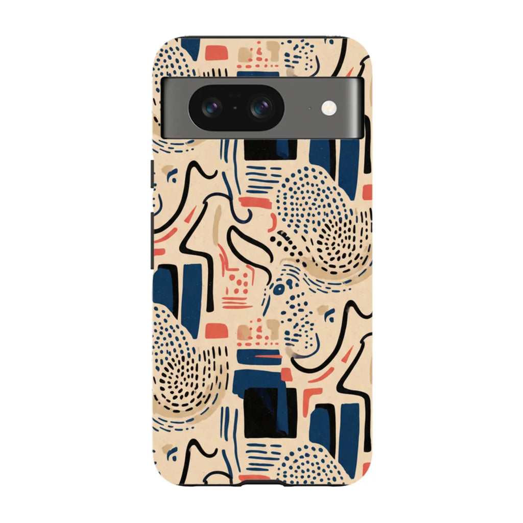Sandstone Adire by Ada Okoye — Pixel 8 Tough Case — Finnaij