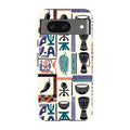 Market Day Icons by Ada Okoye — Pixel 8 Tough Case — Finnaij
