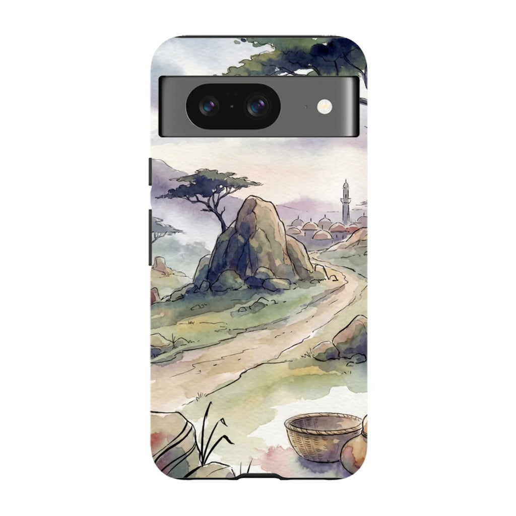Jos Plateau Cool Light by Tobi Akinyemi — Pixel 8 Tough Case — Finnaij
