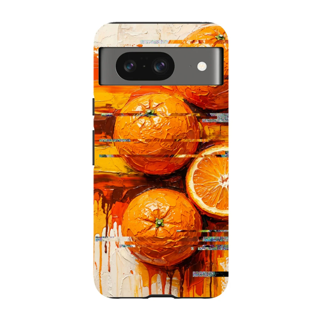 Oranges and Citrus Still Life by Frida Lövström — Pixel 8 Tough Case — Finnaij
