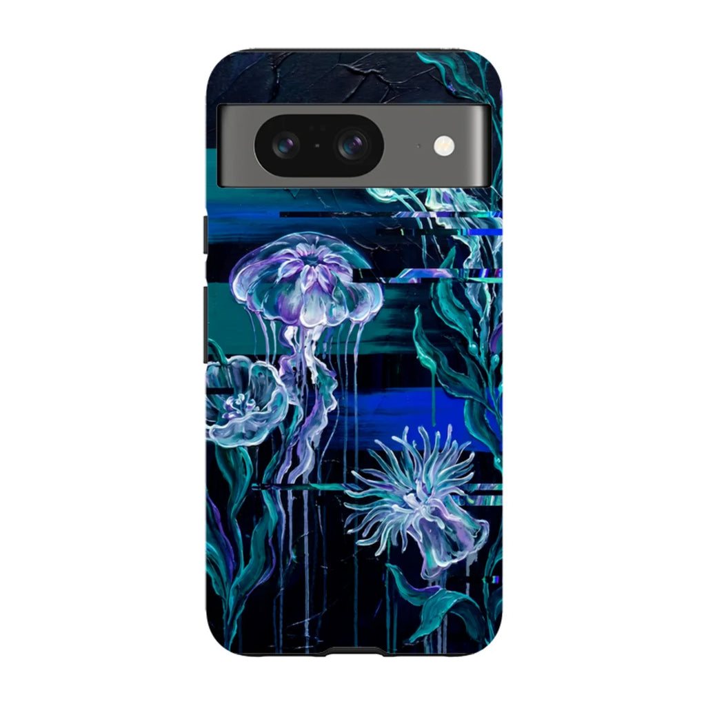 Deep-Sea Underwater Botanical Fantasy by Frida Lövström — Pixel 8 Tough Case — Finnaij