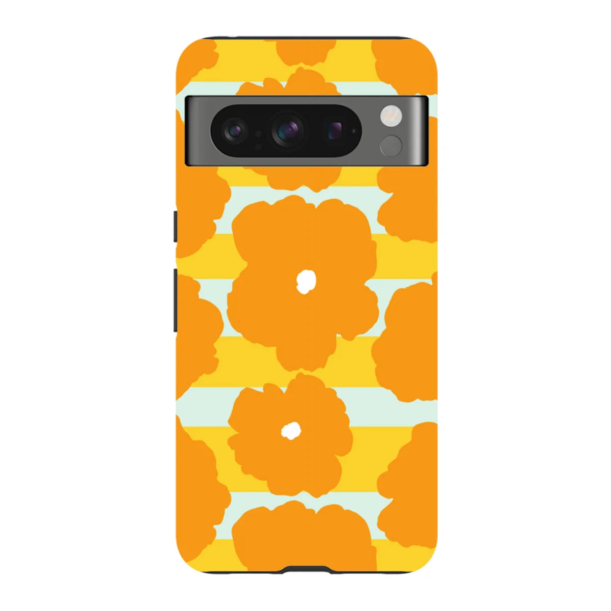 Bold Floral Orange — Pixel 8 Pro Tough Case — Finnaij