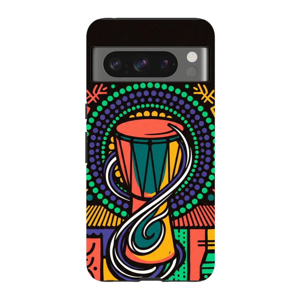 Talking Drum Halo by Ada Okoye — Pixel 8 Pro Tough Case — Finnaij