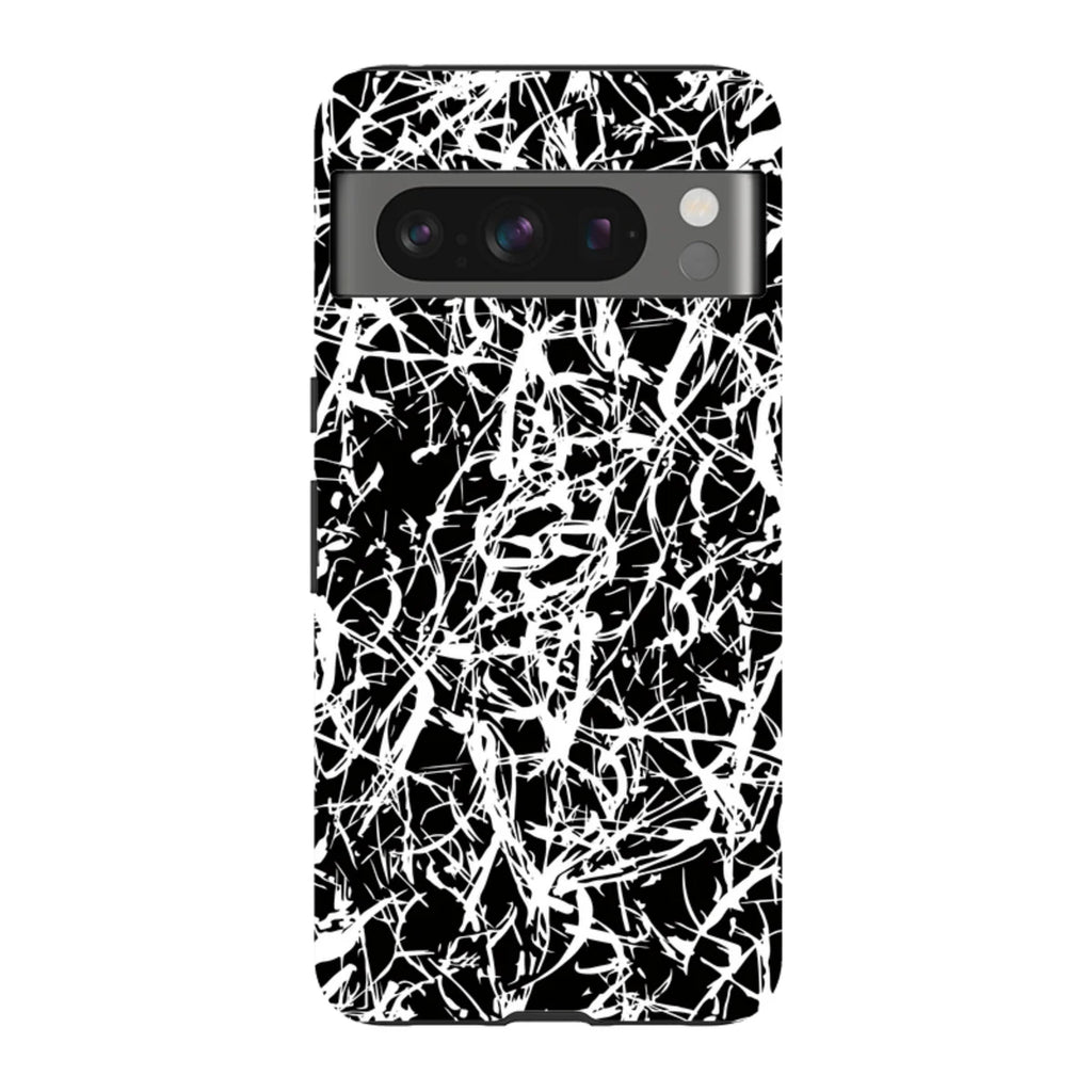 Black-White Grunge — Pixel 8 Pro Tough Case — Finnaij