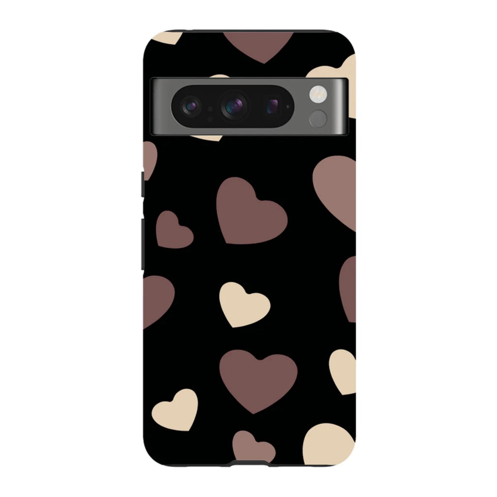 White & Black Hearts — Pixel 8 Pro Tough Case — Finnaij