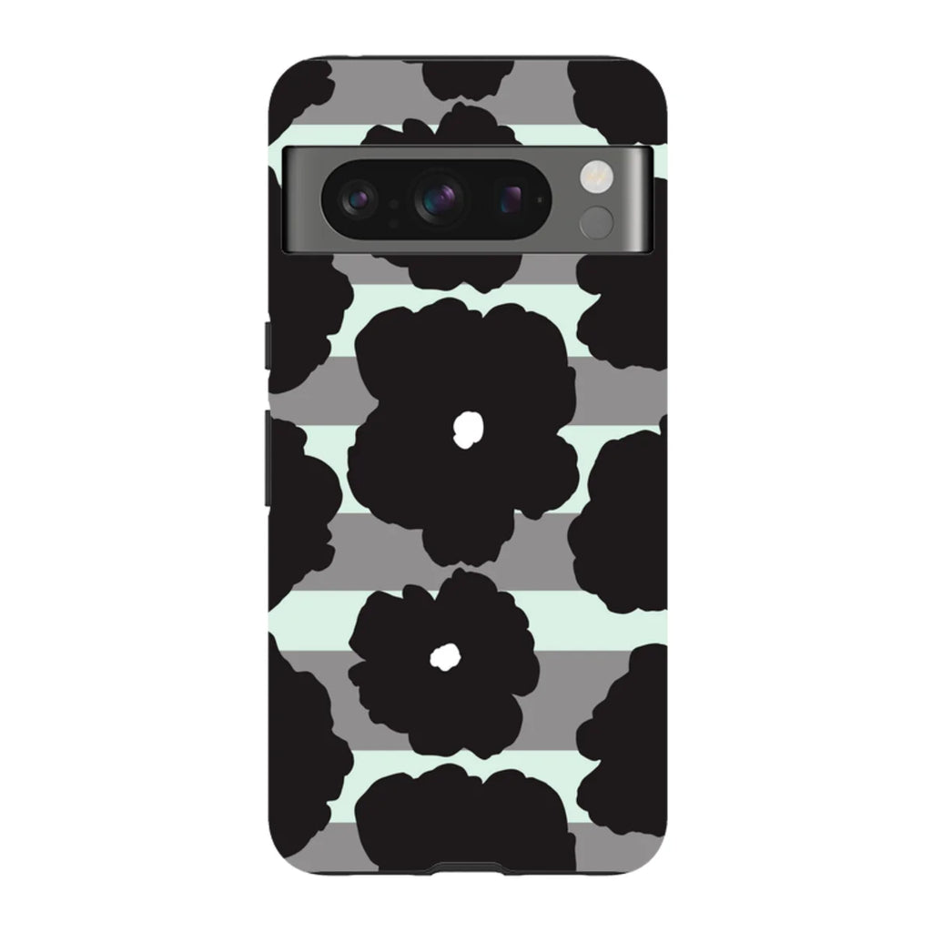 Bold Floral Black — Pixel 8 Pro Tough Case — Finnaij