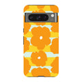 Bold Floral Orange — Pixel 8 Pro Tough Case — Finnaij