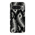 Feathers in Bloom Black — Pixel 8 Pro Tough Case — Finnaij