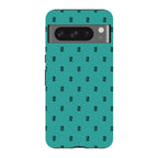Monogram Teal — Pixel 8 Pro Tough Case — Finnaij