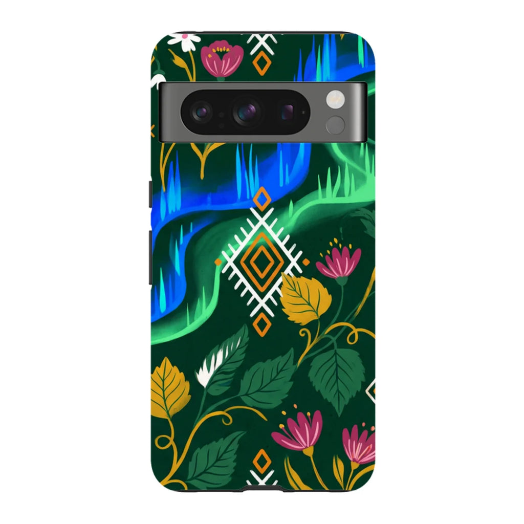 Aurora Birch Bloom by Aino Kallio — Pixel 8 Pro Tough Case — Finnaij