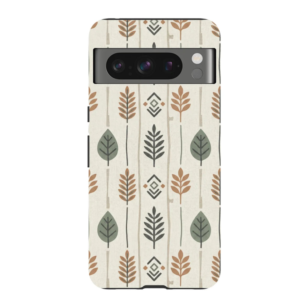 Birch and Linen Pattern by Elsi Vaarala — Pixel 8 Pro Tough Case — Finnaij