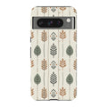 Birch and Linen Pattern by Elsi Vaarala — Pixel 8 Pro Tough Case — Finnaij