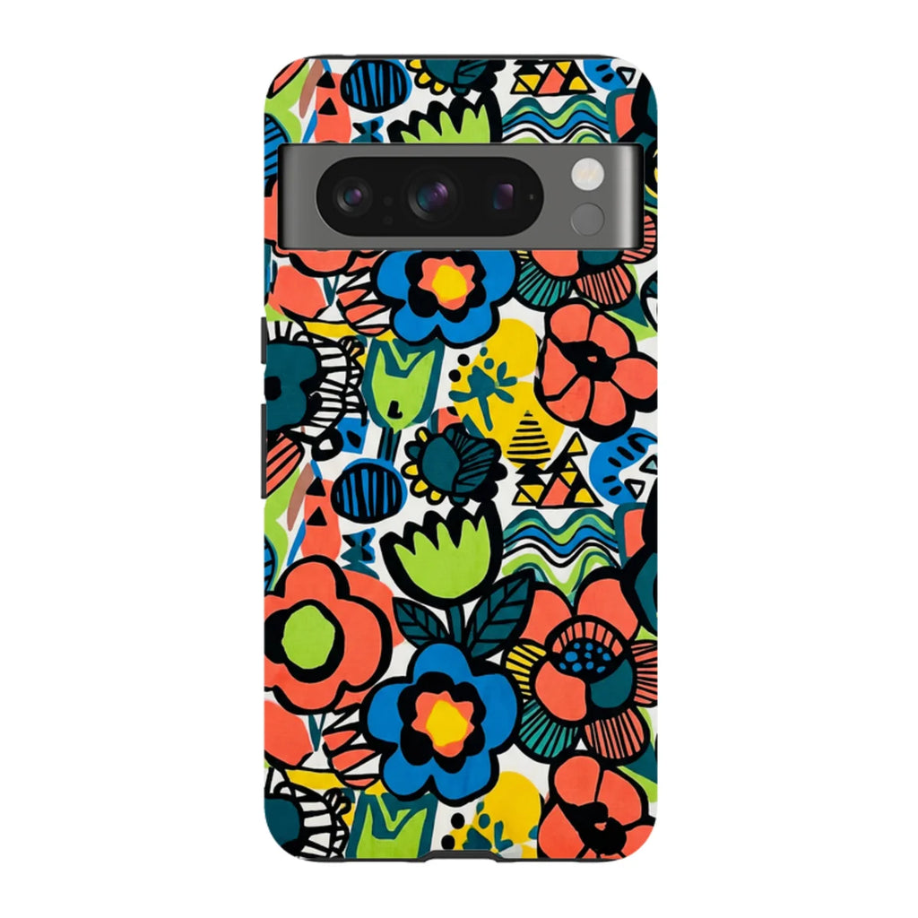Floral Street Nordic by Salla Niemi — Pixel 8 Pro Tough Case — Finnaij