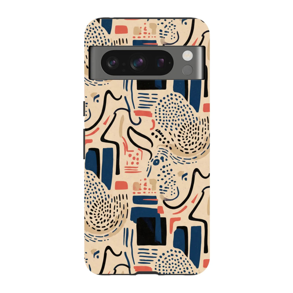 Sandstone Adire by Ada Okoye — Pixel 8 Pro Tough Case — Finnaij