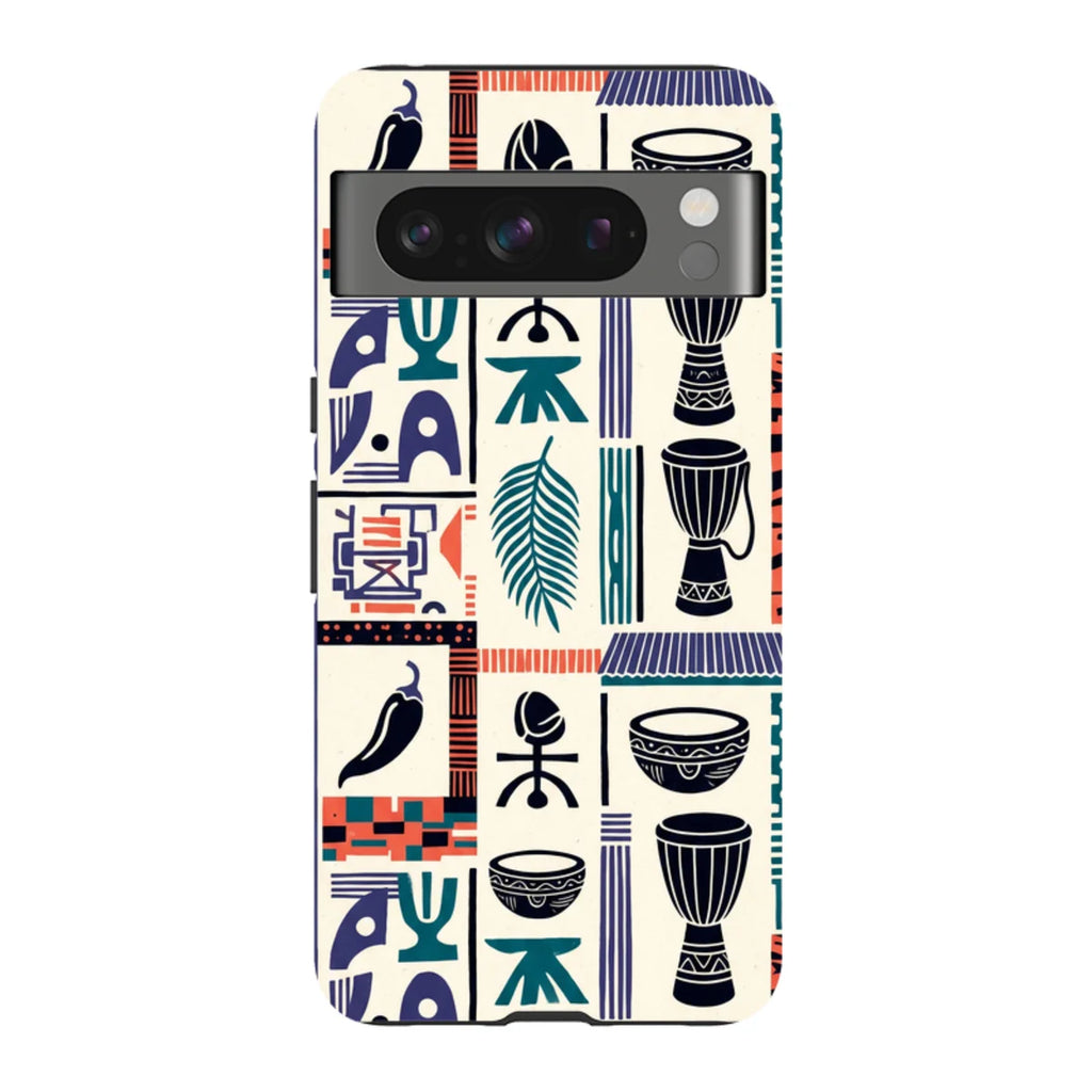 Market Day Icons by Ada Okoye — Pixel 8 Pro Tough Case — Finnaij