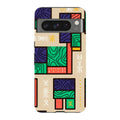Ankara Blocks on Sand by Ada Okoye — Pixel 8 Pro Tough Case — Finnaij
