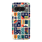 Coastal Indigo Tiles by Ada Okoye — Pixel 8 Pro Tough Case — Finnaij