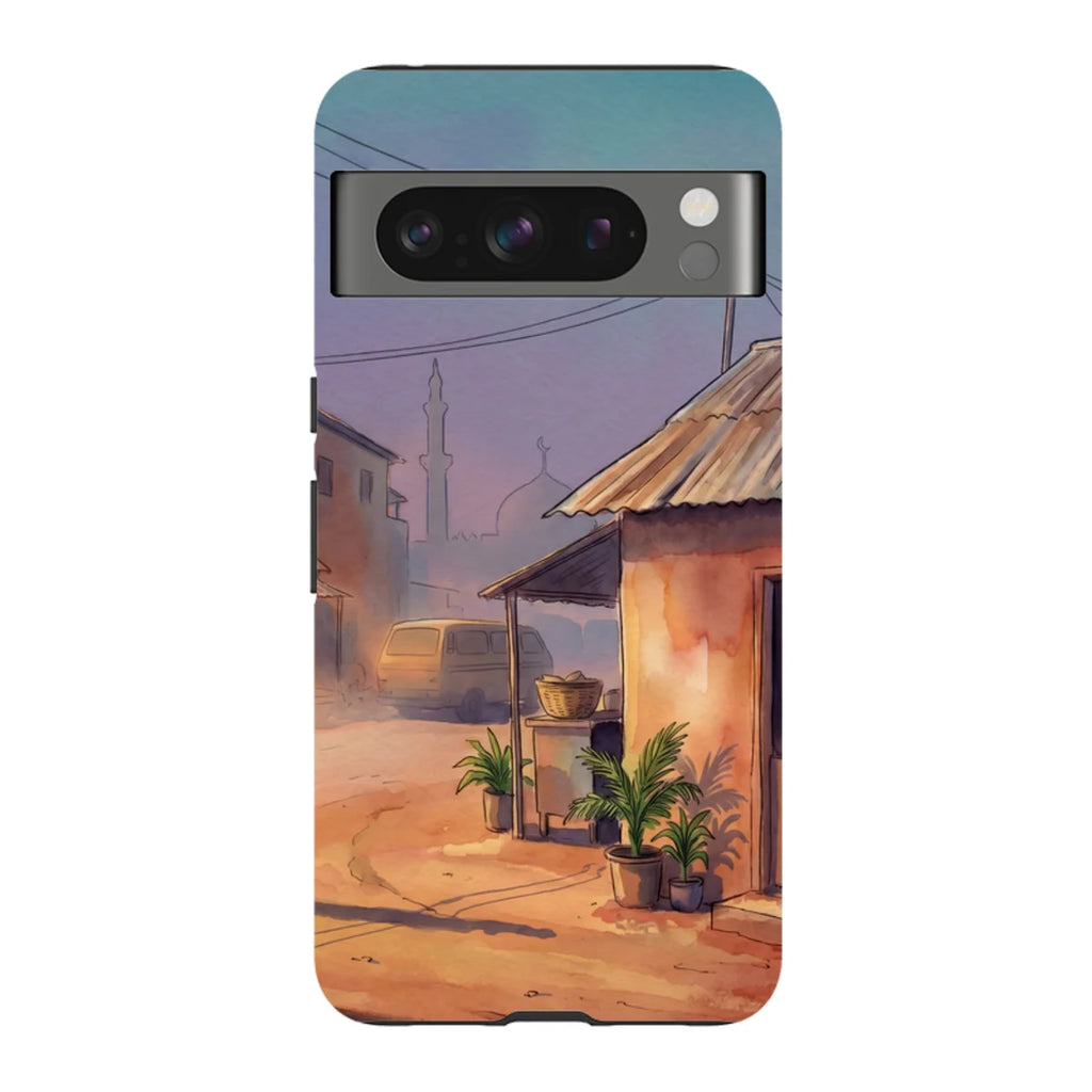 City Edge Quiet Street by Tobi Akinyemi — Pixel 8 Pro Tough Case — Finnaij