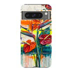 Tropical Flowers by Frida Lövström — Pixel 8 Pro Tough Case — Finnaij