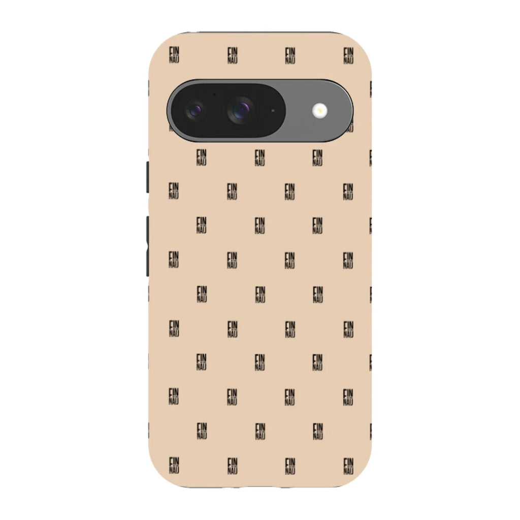 Monogram Beige Harvest — Pixel 9 Tough Case — Finnaij