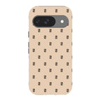 Monogram Beige Harvest — Pixel 9 Tough Case — Finnaij