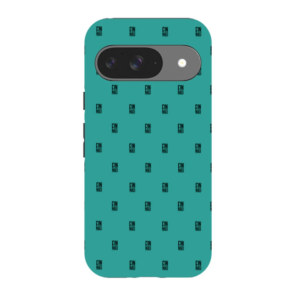 Monogram Teal — Pixel 9 Tough Case — Finnaij