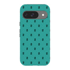 Monogram Teal — Pixel 9 Tough Case — Finnaij