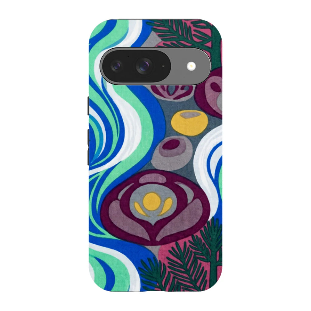 Sauna Bloom Motif by Aino Kallio — Pixel 9 Tough Case — Finnaij