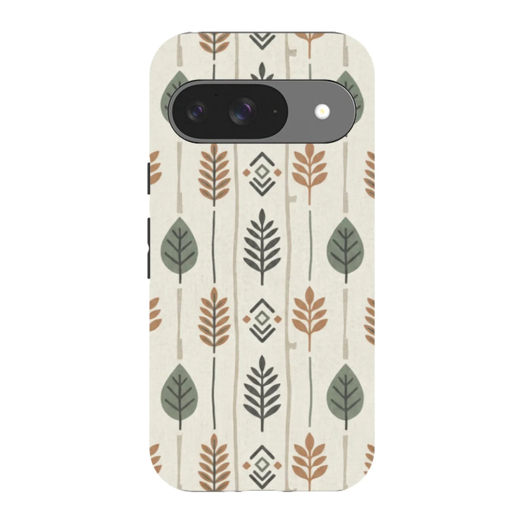 Birch and Linen Pattern by Elsi Vaarala — Pixel 9 Tough Case — Finnaij