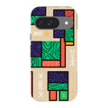Ankara Blocks on Sand by Ada Okoye — Pixel 9 Tough Case — Finnaij