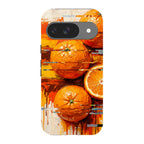 Oranges and Citrus Still Life by Frida Lövström — Pixel 9 Tough Case — Finnaij