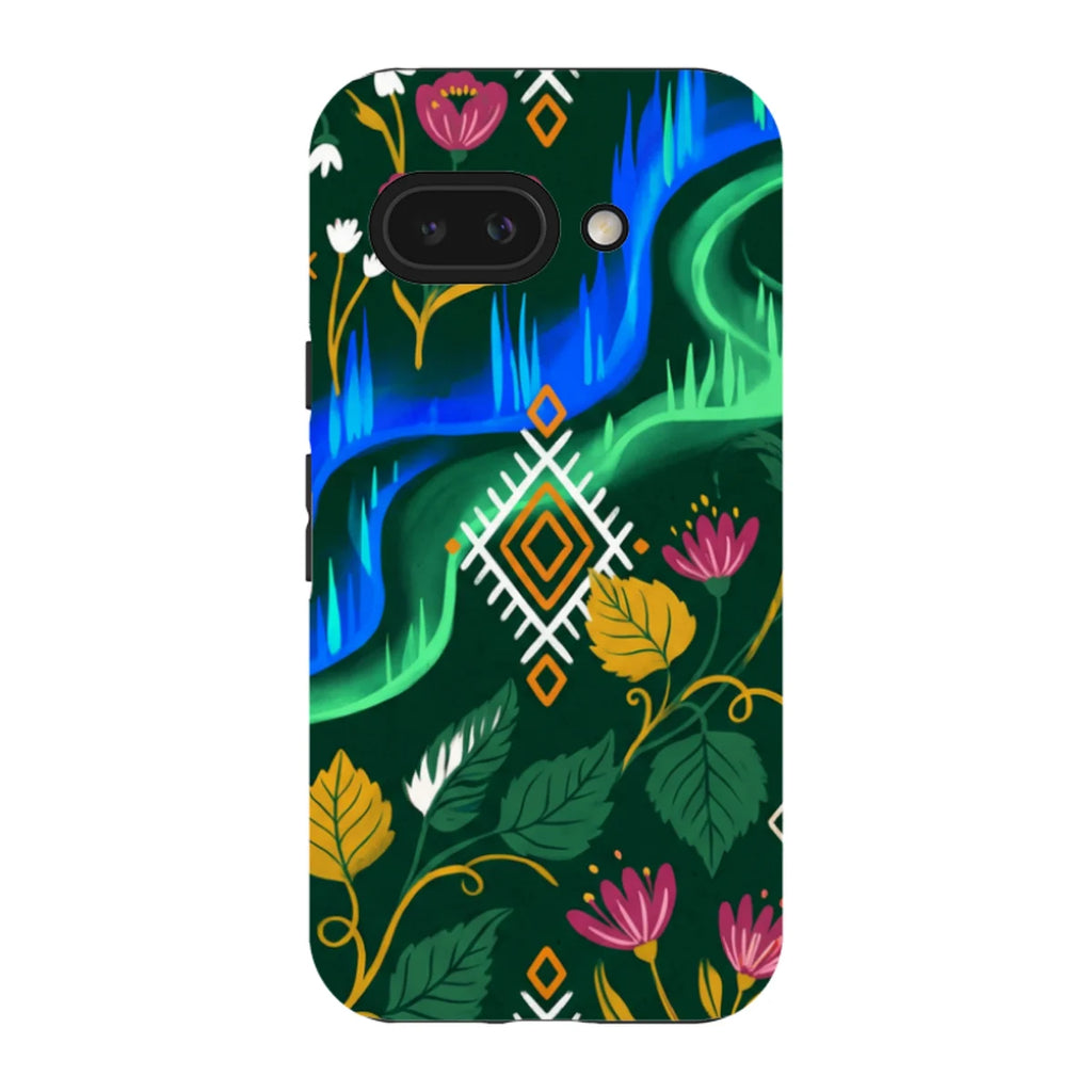 Aurora Birch Bloom by Aino Kallio — Pixel 9A Tough Case — Finnaij