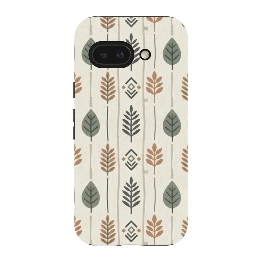 Birch and Linen Pattern by Elsi Vaarala — Pixel 9A Tough Case — Finnaij