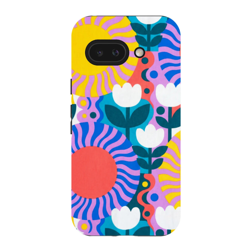 Midnight Sun Mod Bloom by Salla Niemi — Pixel 9A Tough Case — Finnaij
