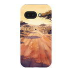 Laterite Road Golden Hour by Tobi Akinyemi — Pixel 9A Tough Case — Finnaij