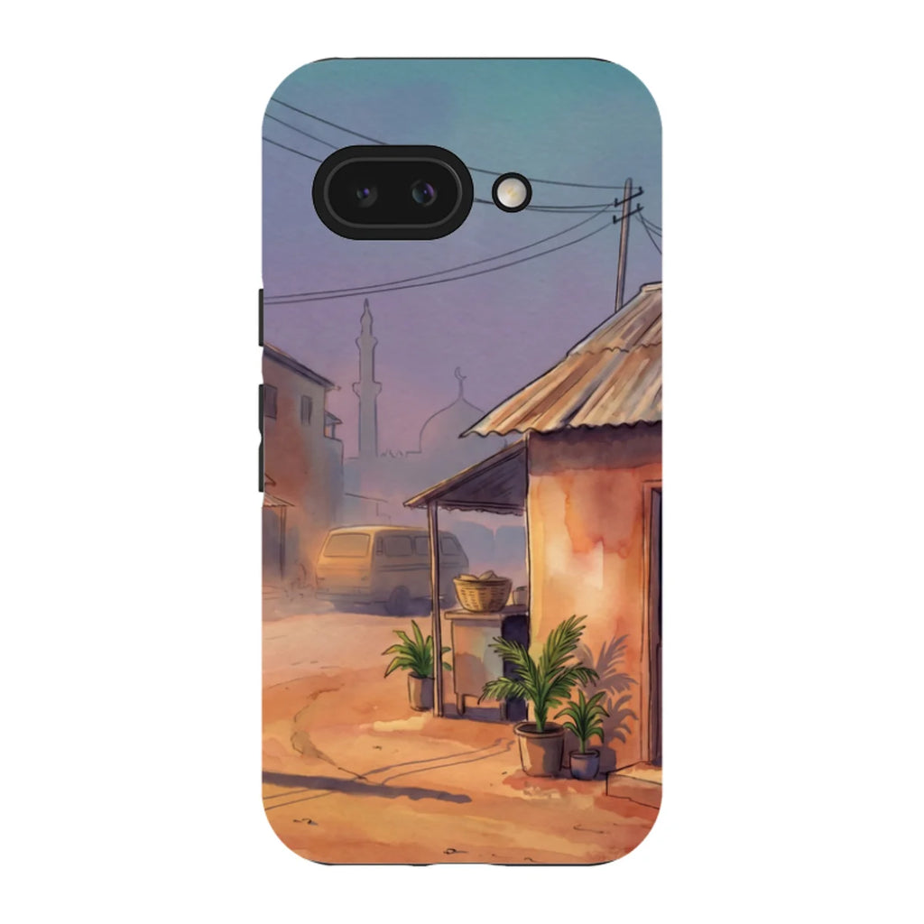 City Edge Quiet Street by Tobi Akinyemi — Pixel 9A Tough Case — Finnaij
