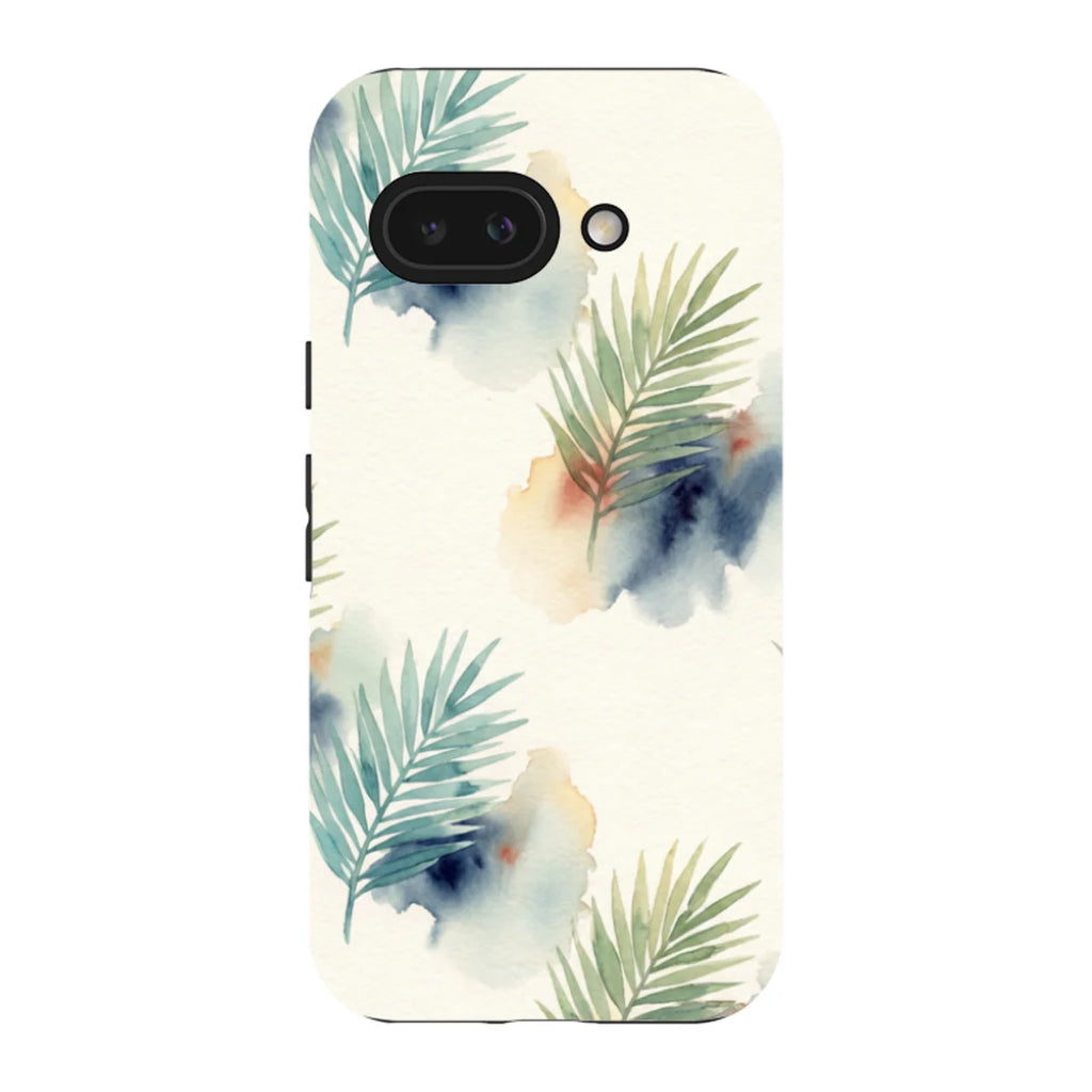 Palm Frond Breeze Pattern by Tobi Akinyemi — Pixel 9A Tough Case — Finnaij